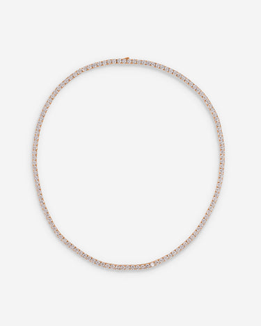 Crystal Embrace Rosé Gold-Colored Tennis Necklace