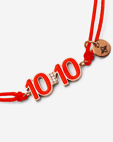 10:10 Liora Rosé Goudkleurig Rode Armband, handgemaakte sieraden, luxe heren sieraden, exclusieve sieraden mannen