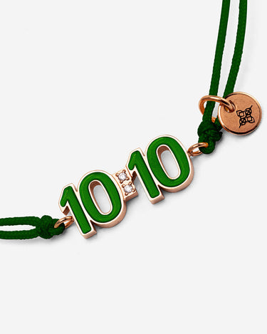 10:10 Liora Rosé Goudkleurig Groene Armband, symbool voor manifestatie en succes, opent het Hartchakra.