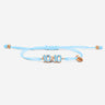 10:10 Liora Rosé Goudkleurig Lichtblauwe Armband, symbool voor succes en communicatie, met kalmte.