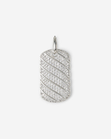 Obsidian SparkTag pendant Zilverkleurig