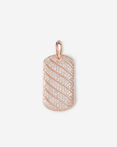 Obsidian SparkTag pendant Rosé Goudkleurig
