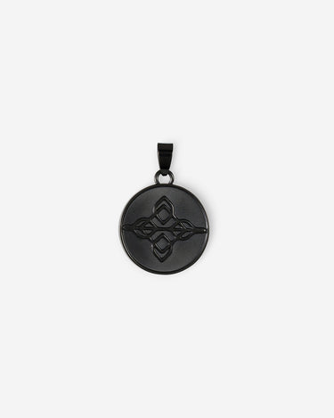 Obsidian Emblem pendant zwart