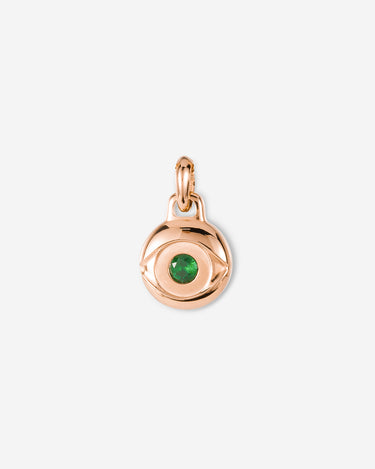 Emerald Eye Talisman pendant Rosé Goudkleurig