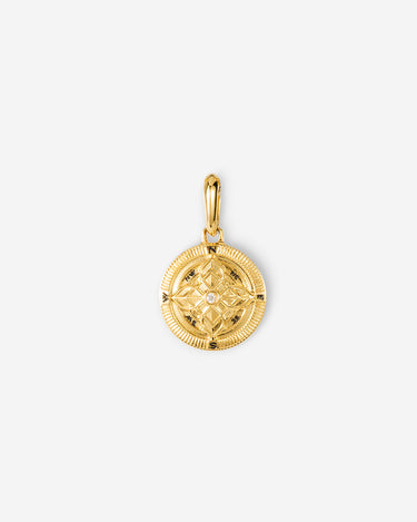 Solar medalion of Life pendant Goudkleurig