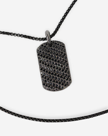 Obsidian SparkTag Anhänger Schwarz