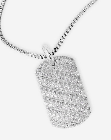 Obsidian SparkTag Anhänger Zilverkleurig