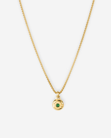 Solar Eye gold necklace
