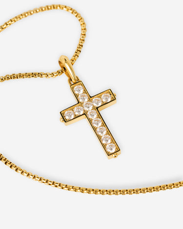 Kreuz des Mutes goldfarbene Kette