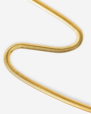 Serpent gold-colored chain