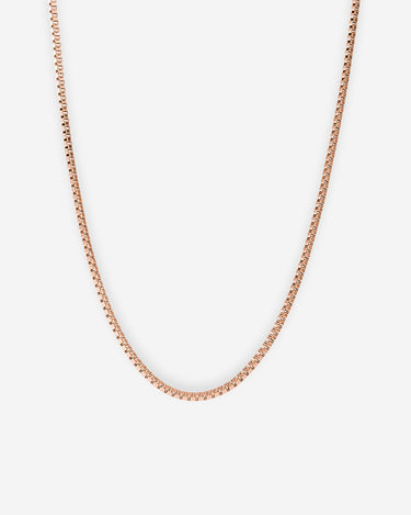 Box Titan Rosé goudkleurige ketting 2mm