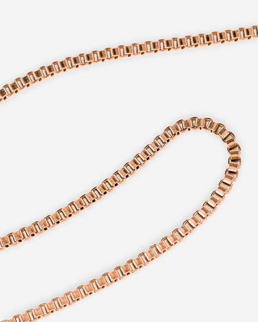 Box Titan Rosé gold-colored necklace 2.5mm