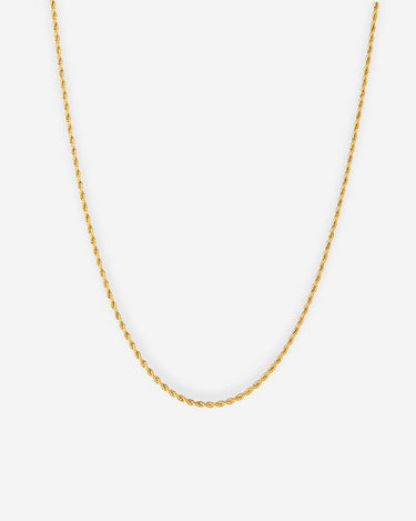 Royal Link goudkleurige gedraaide koordketting 2mm