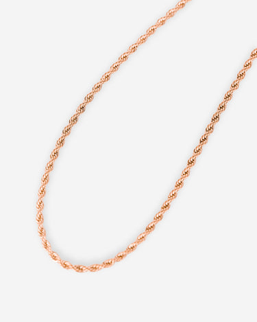 Royal Link rose gold-colored twisted cord chain 2.5mm