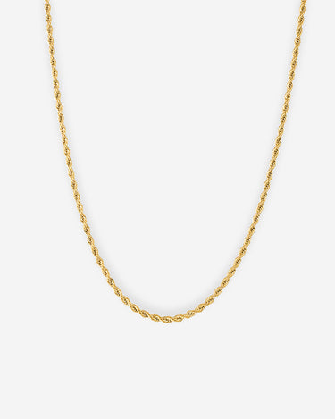 Royal Link goudkleurige gedraaide koordketting 3mm