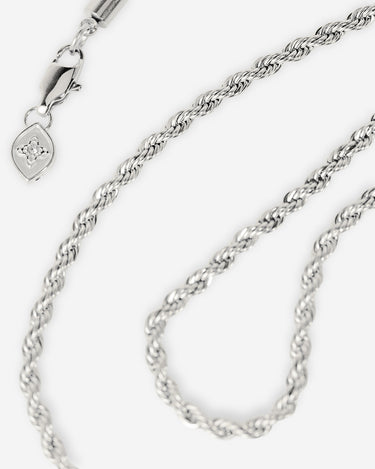 Royal Link silberfarbene gedrehte Kordelkette 3mm