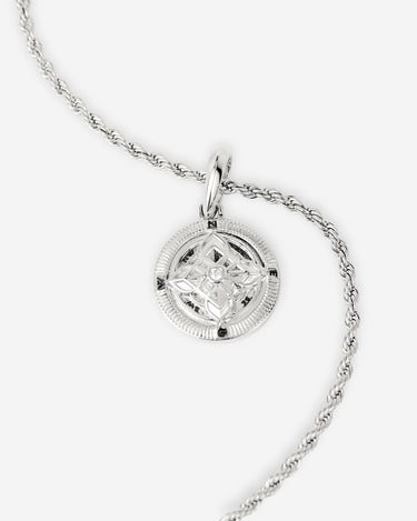 Solar-Medaillon des Lebens Anhänger silberfarben