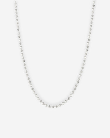 Solar Beads Zilverkleurig ketting 3mm
