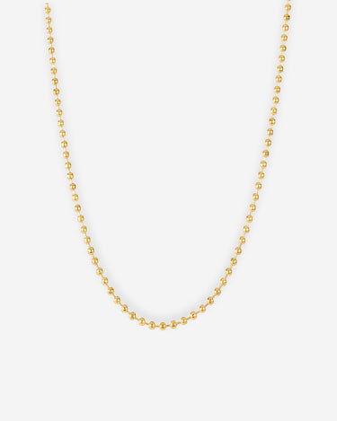 Solar Beads goudkleurig ketting 3mm