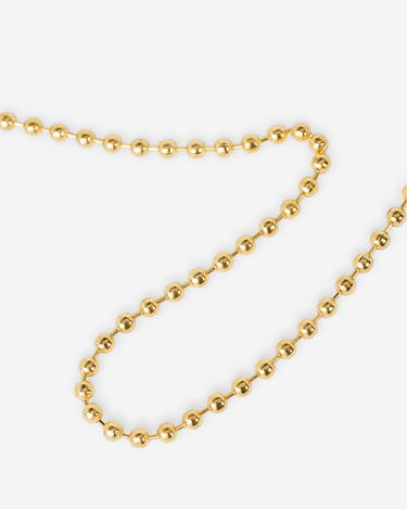 Solar Beads gold-colored necklace 3mm