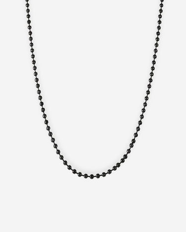 Solar Beads zwarte ketting 3mm