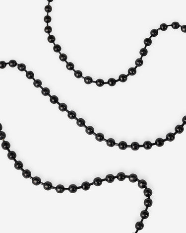 Solar Beads black necklace 3mm