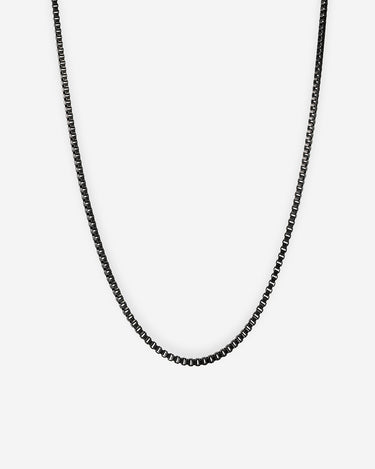 Box Titan zwarte ketting 2mm