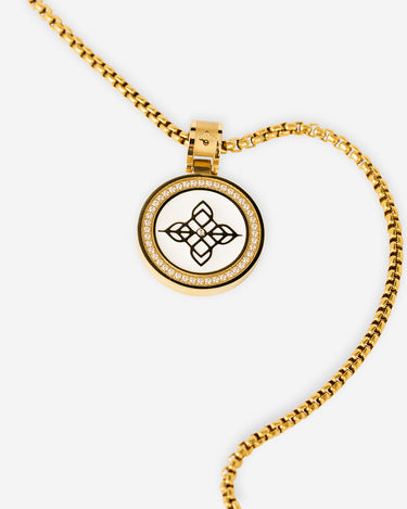 Solar Crest gold-colored necklace