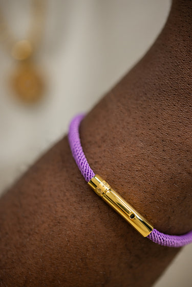 Noirèa goldfarbenes lila Armband 4mm