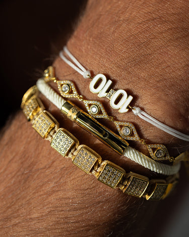 10:10 Liora Gold-Colored White Bracelet