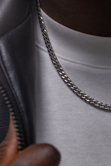 Cuban Elite Silver-Colored Chain 5mm