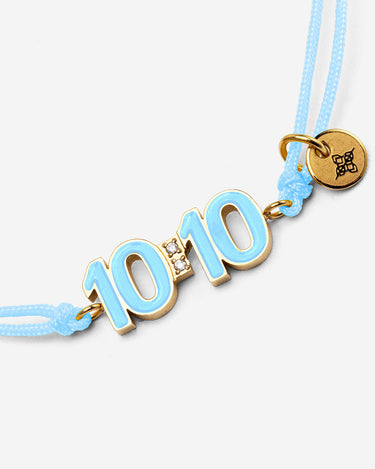 10:10 Liora Gold-Colored Light Blue Bracelet