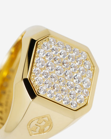 Hexa Sonnenlicht Ring goldfarben