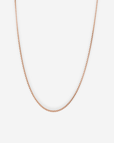 Brick Royale rosegoudkleurig ronde boxketting 2mm