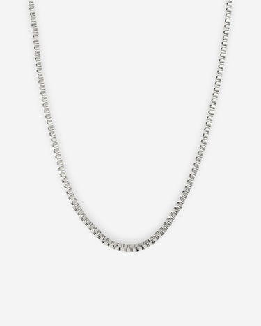 Box Titan zilverkleurige ketting 3mm